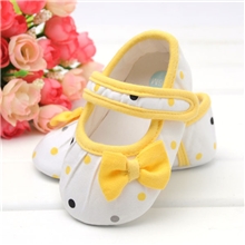 【热卖款】黄色淑女款女宝宝鞋公主款学步鞋婴儿鞋