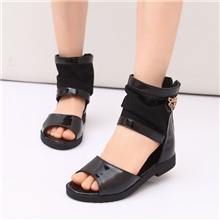 2013夏款童鞋时尚简约金属网面女童凉鞋鱼嘴鞋单鞋软底儿童凉鞋