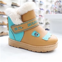 回力童鞋2013冬季儿童雪地靴男女童保暖靴子宝宝短靴防水防滑1058