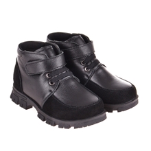 冬季新款全皮男童鞋头层牛皮低帮童皮鞋厂家直销真皮童鞋棉鞋