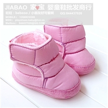 欧美原单宝宝学步鞋仿风仿水内里毛毛太空棉婴儿童鞋雪地靴