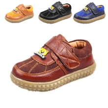 秋季新款韩版真皮童鞋新款牛皮牛筋底防滑婴儿学步小童皮鞋单鞋