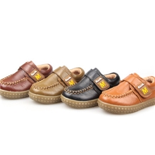 秋男童新款韩版儿童牛筋底温州牛皮正品婴儿学步童鞋防滑代发