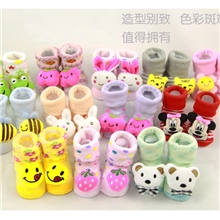 新花型出口日本立体公仔宝宝袜鞋袜地板袜