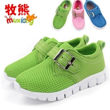 男童女童单网镂空运动鞋秋季新款透气网鞋外贸2013品牌童鞋批发