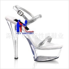 飞世纪2012新款COS女鞋夜店情趣鞋15CM超高跟凉鞋厚底舞台鞋