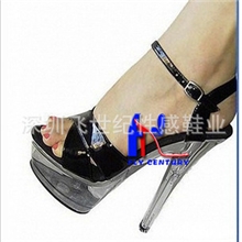 飞世纪新款鱼嘴鞋高跟女鞋15公分性感凉鞋T台秀舞台演出鞋