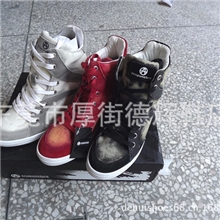 最流行新款内增高坡跟前系带女鞋原单正品舒适高跟女士鞋