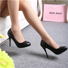 原装新款内防水台低邦高跟单鞋荔枝纹女鞋OL简约百塔休闲女鞋