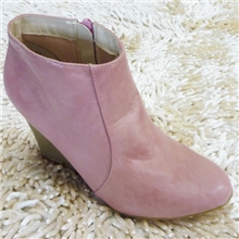供应外销出口欧美时装马靴纯色甜美小坡跟流行裸靴短靴