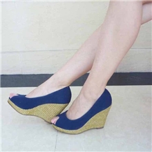 超舒适外贸坡跟凉鞋新款坡跟凉鞋大码数坡跟凉鞋鱼嘴凉鞋