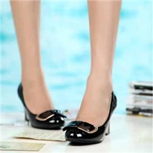 韩国女鞋免费代理加盟女鞋一件代发淘宝热销优质电镀跟优雅单鞋