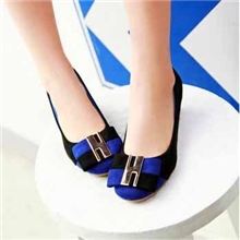 免费代理女鞋加盟代销一件代发休闲舒适拼色皮带扣中跟时尚单鞋