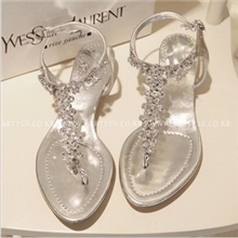 『荐』韩国partysu鞋|外贸女鞋|新款凉鞋女鞋|一字型真皮凉鞋