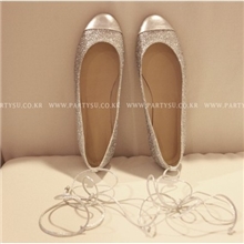 韩国partysu同款定制单鞋平底内增高休闲女鞋银色真皮公主鞋