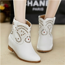 2013新款韩版超淑女平跟钮钉靴马丁短靴女鞋子单靴单鞋一件代发
