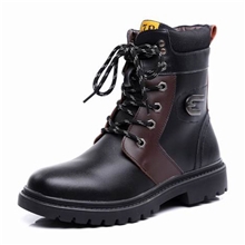 温州厂家直销现货批发真皮男靴子韩版休闲时尚军靴雪地靴马丁靴