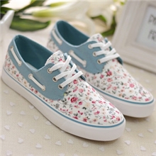 2013亚星701碎花潮流时尚女帆布鞋平底帆布鞋女休闲鞋韩版可混批