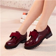 小额批发2013日韩学生新款蝴蝶结漆皮亮皮时尚厚底粗跟单鞋女鞋子