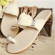 厂家批发2013时尚大水钻牛筋底平底舒适耐磨防滑凉拖鞋女鞋子