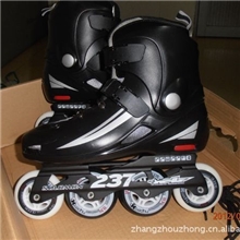 厂家批发:所罗门237黑|旱冰鞋|单排溜冰鞋|滑冰鞋|轮滑鞋|平滑鞋