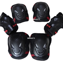 狼脸高级溜冰鞋轮滑护具护膝滑冰滑板护具护手成人套装米高