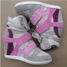 欧洲站2013年秋冬季A家撞色女鞋内增高时尚休闲外贸真皮女鞋厂批