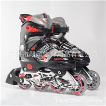 低价批发正品天鹅TE691半软成人休闲铝合金支架直排溜冰鞋