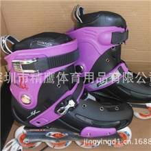 厂家直销米高FRM紫色轮滑鞋成年米高直排溜冰鞋男女平花鞋