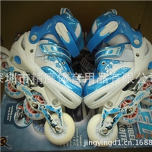 厂家批发:精鹰款可调节单闪轮滑鞋|直排溜冰鞋|旱冰鞋|单排平滑鞋