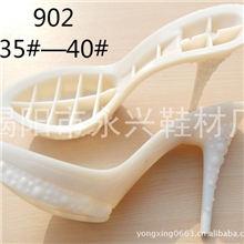 【鞋跟厂家】新款高档ABS连底鞋跟，外贸出口ABS鞋跟时尚凉鞋鞋跟