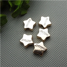 饰品配件发绳头饰配件大孔珠五角星