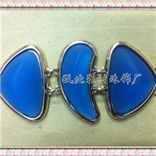 供应三件套的仿五金链条扣磨砂效果颜色可定制