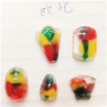 仿玻璃乱花珠轻纺城公牛供应商