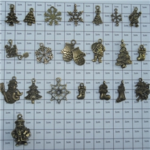 古青铜圣诞礼物合金小吊坠青古铜DIY合金饰品配件