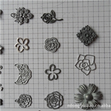 合金配件批发定做，四叶草，玫瑰花合金小挂件