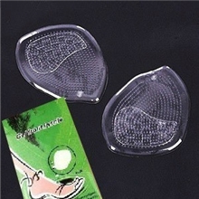 厂家直销供应绿纸盒包装透明前掌垫透明半垫鞋垫按摩防脚痛