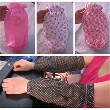 2013低价处理长款袖套防污卡通点子图案棉布长款袖套荷叶边袖套