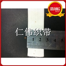 直供白色进口2.5公分宽钩编针织松紧带批发厂家白色松紧带