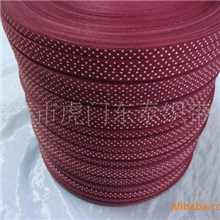 1CM印圆白点平纹织带/横纹印花带(现货特卖)