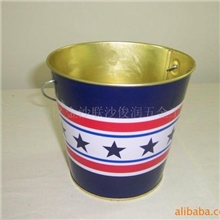 供应铁制手挽花桶、垃圾桶、冰桶、蜡烛桶