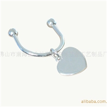 心形匙扣、心形牌、金属礼品、金属工艺品