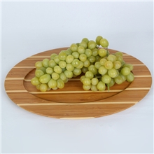 供应竹木拼色圆盘可定制纯手工居家用品批发