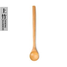 厂家供应竹木长柄小圆勺可定制纯手工