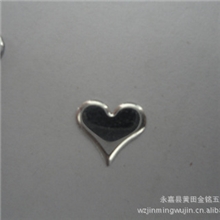 【底价特供】金铭五金鞋服配饰桃心形红桃心铝烫片烫图