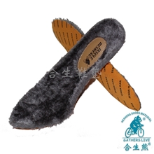 合生熊鞋垫厂家批发优质毛里男装休闲保暖鞋垫B-01