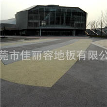 长期供应彩色混凝土透水地坪绿道工程市政绿道