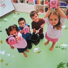 幼儿园卡通pvc胶地板环保防滑防摔防火pvc胶地板