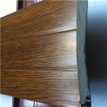 欧式型材门批发77木纹双层钢制发泡门片厂家批发