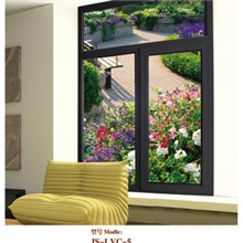 平开窗2013款中空隔热断桥铝合金平开窗铝木窗防盗JS-LVC-5